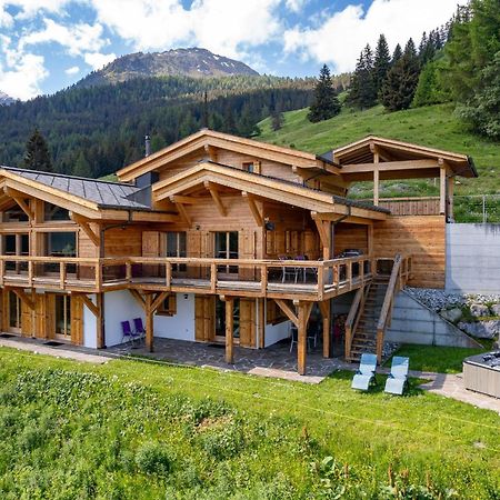 Chalet Flocon De Neige - Jacuzzi - Sauna La Tzoumaz Exteriér fotografie