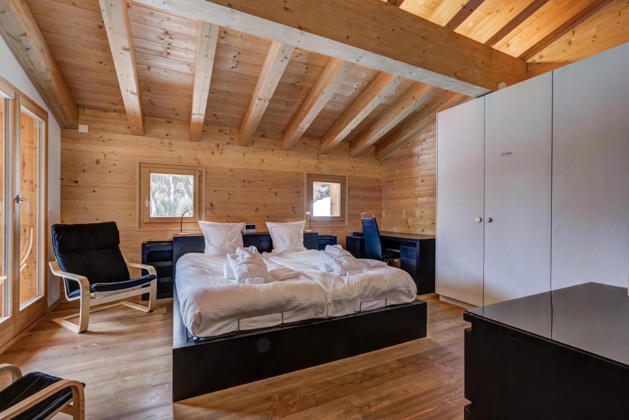 Chalet Flocon De Neige - Jacuzzi - Sauna La Tzoumaz Exteriér fotografie