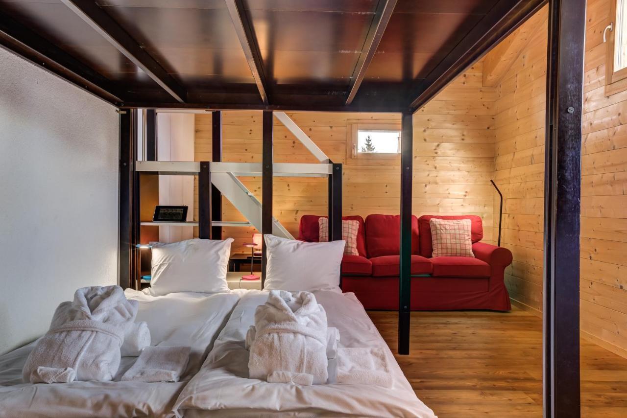 Chalet Flocon De Neige - Jacuzzi - Sauna La Tzoumaz Exteriér fotografie